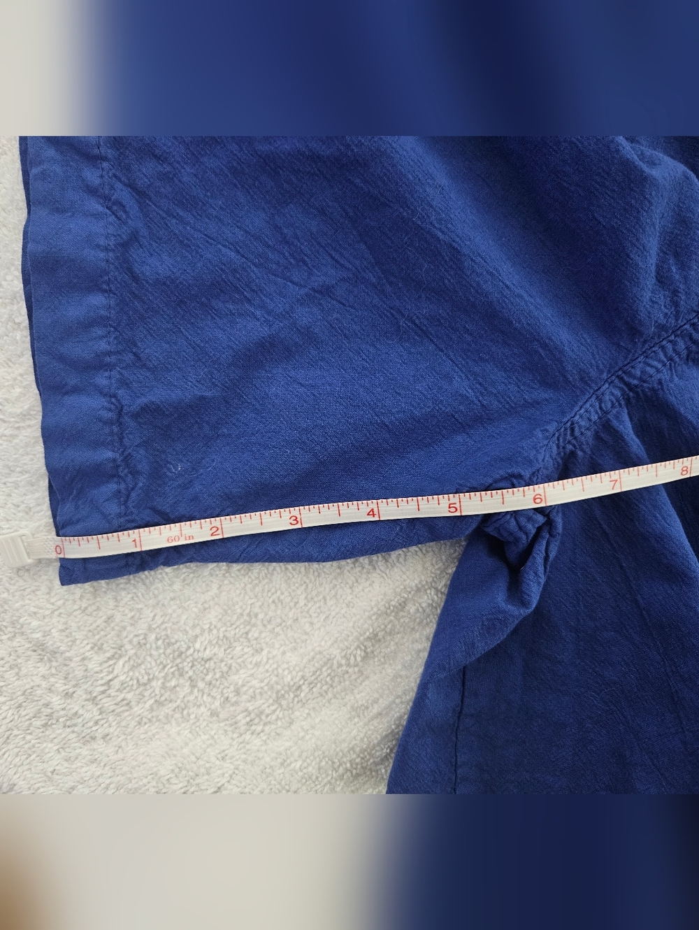 Ragtop Classic Comfort Women's Blue Drawstring Shorts With Pockets Size L - Picture 7 of 9